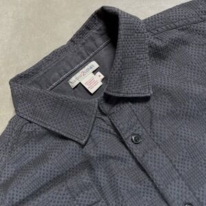 Carbon 2 Colbalt Short Sleeve Shirt Mens M Dark Gray 100% Cotton